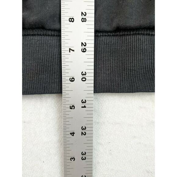 Mens American Eagle Athletic Fit Sweatshirt Size XLT 1/4 Zip Distressed Black - Picture 12 of 12